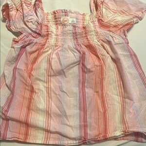 Striped Pink Kids Top
